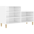 Armoire gris clair laque brillant