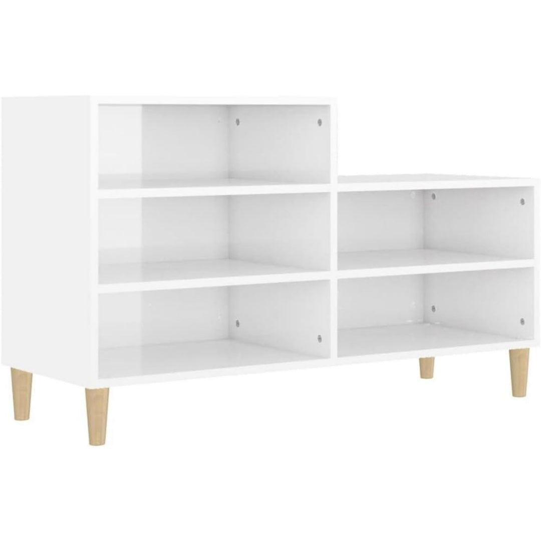 Armoire gris clair laque brillant