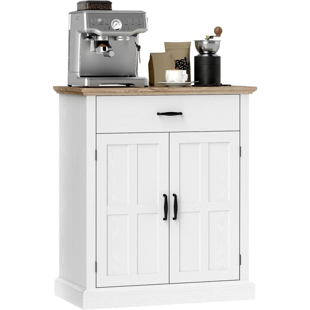 Enfilade gris clair 75 cm, de style moderne