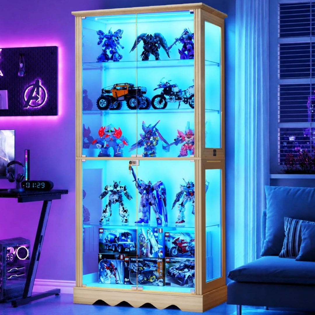 Vitrine bleu 40 x 80 x 180 cm