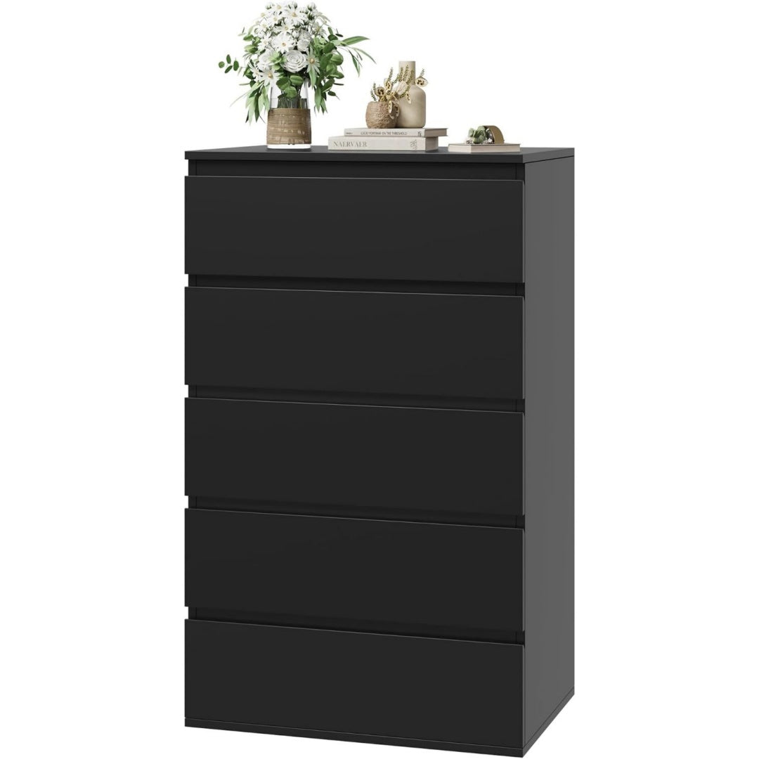Commode de rangement gris fonce
