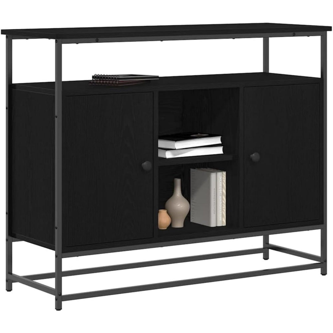 Buffet de rangement contemporain noir
