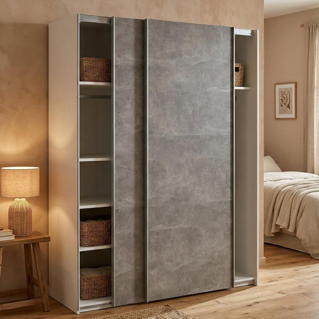 Armoire 150 x 61 x 200 cm en panneau de particules solide