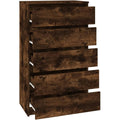 Coffre a tiroirs marron en bois