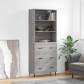 Buffet gris clair pour un repas convivial