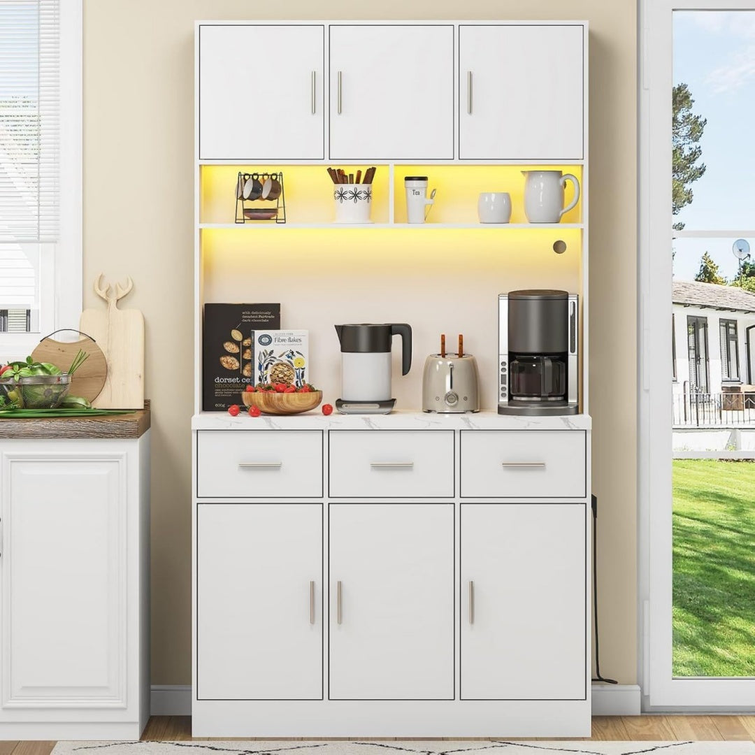 Buffet gris clair authentique classique 38 x 100 x 180 cm