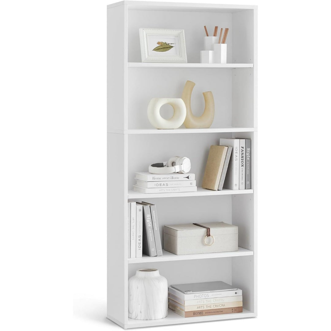 Gris clair bibliotheque 23, 9 x 59, 9 x 133, 4 cm, esprit rustique