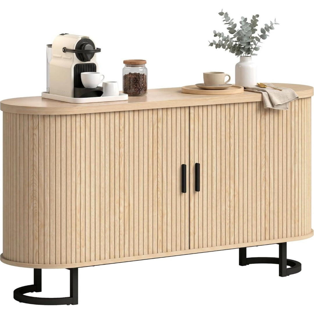 Credence beige 4 etageres, ideal pour salon et cuisine