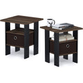 Table de chevet en bois Noire