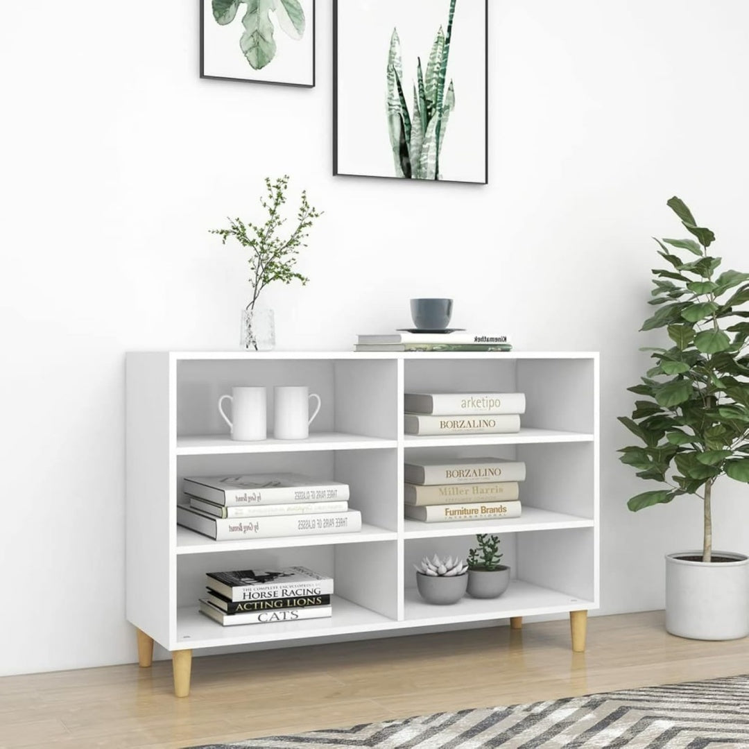 Buffet gris clair authentique scandinave 103.5 x 35 x 70 cm