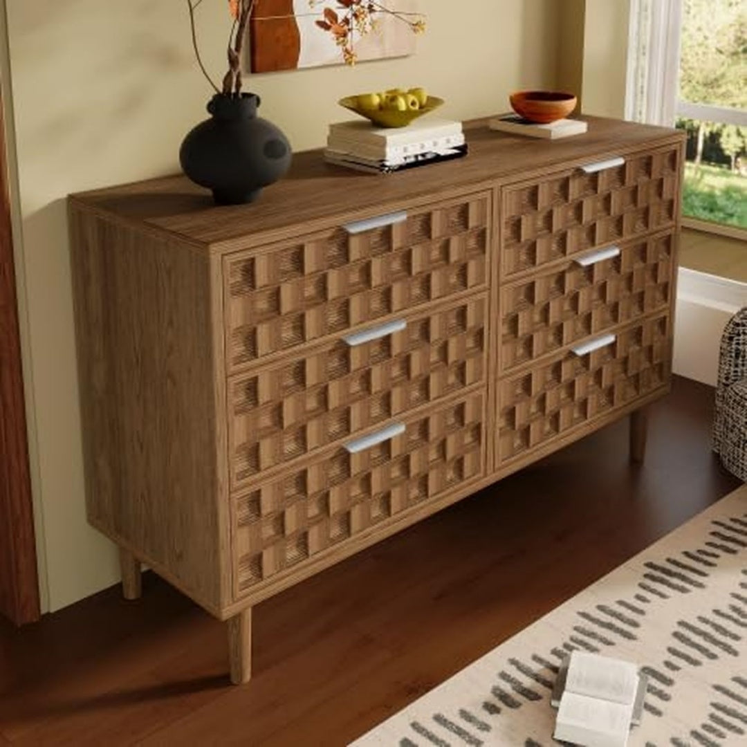 Compact120 x 37 x 77 cm, meuble de rangement marron en bois pratique
