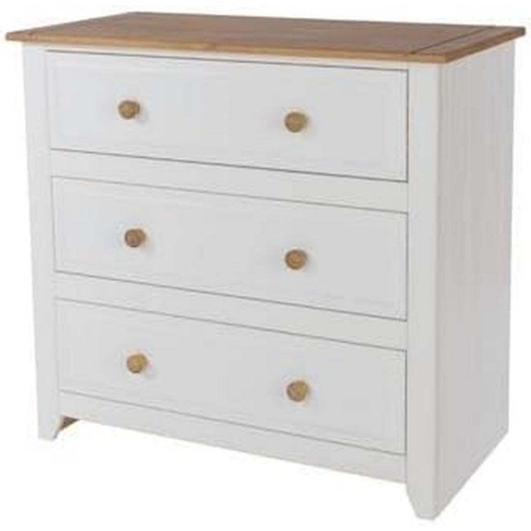 Commode rangement gris clair 3 tiroirs moderne