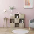 Bibliotheque gris clair pratique et elegant 90 x 30 x 90 cm