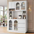 Buffet en verre gris design moderne
