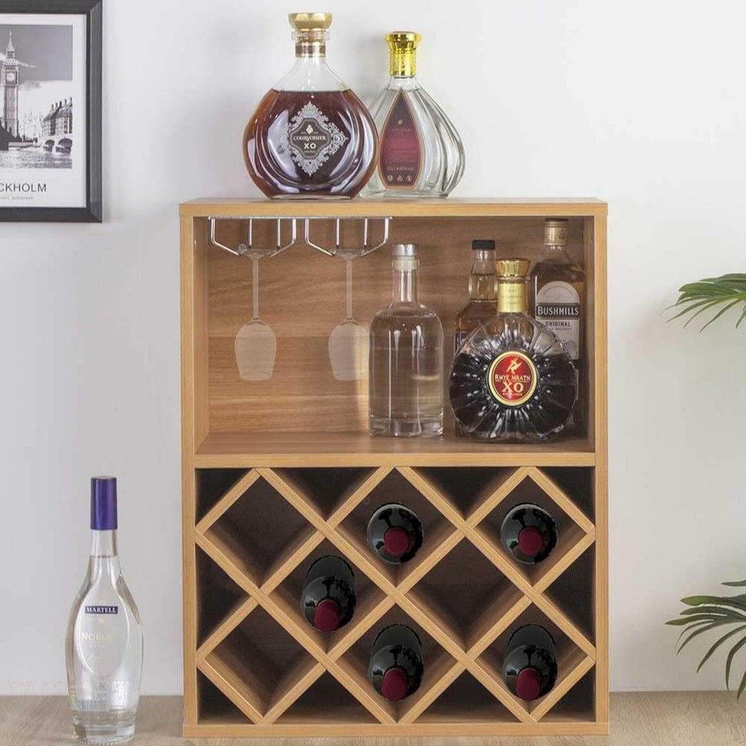Grande porte-bouteilles avec 2 etageres