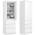 Armoire gris clair roulettes a 2 portes 3 tiroirs materiau durable
