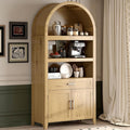 Style Rustique, rayonnage marron en bois