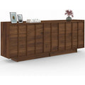 Enfilade charge renforcee marron, a 4 portes 3 tiroirs design moderne