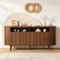 Magnifique buffet gris clair style rustique en bois massif