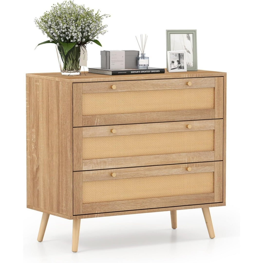 Commode ideale salon marron scandinave