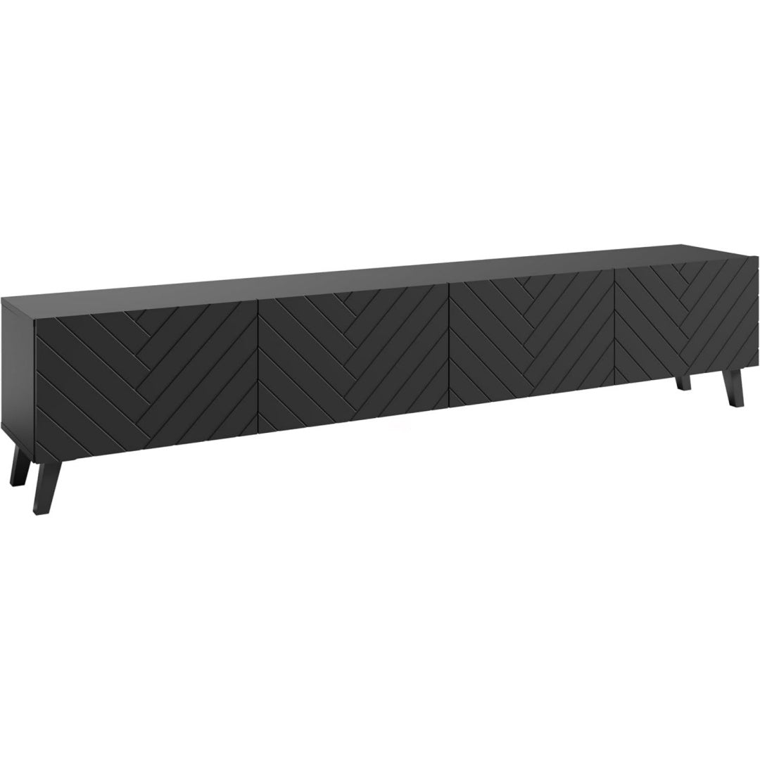 Meuble TV en MDF gris fonce