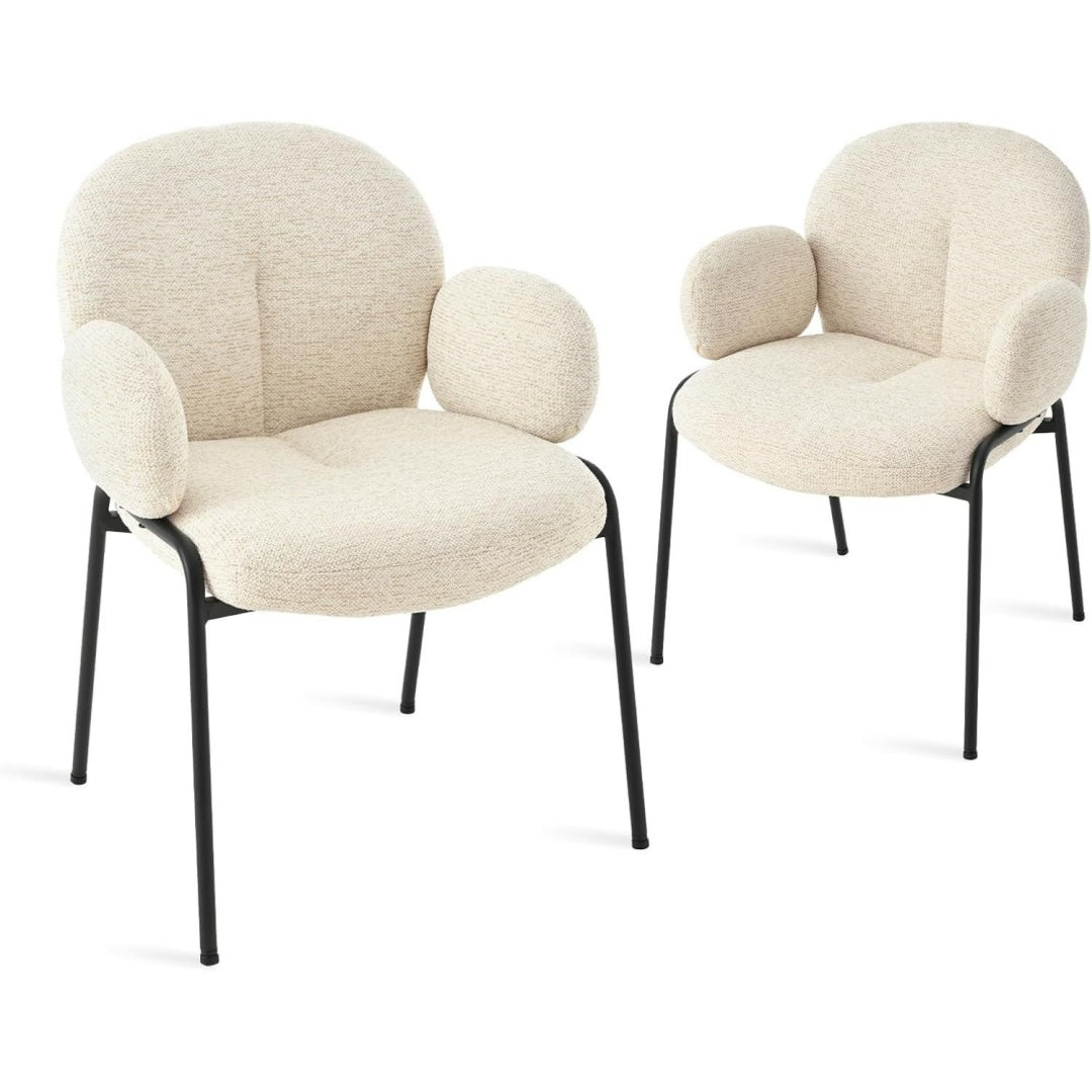 Superbe chaise gris clair en acier 49 x 58 x 80.5 cm