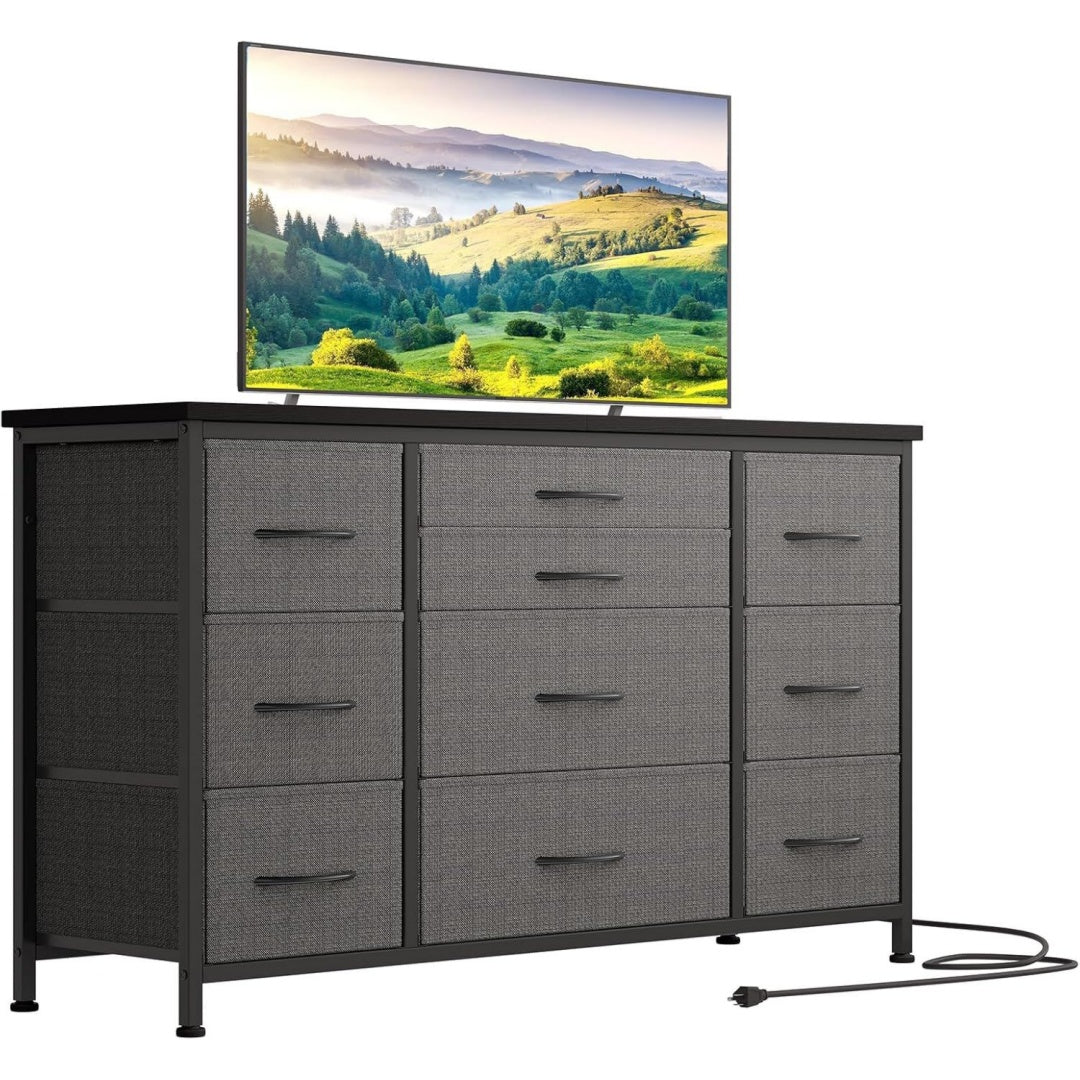 Commode gris fonce bien agence 10 tiroirs