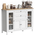 Enfilade gris clair verre 120 cm, rangement design moderne