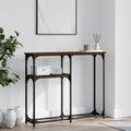 Console gris clair pratique et elegant 90 x 22.5 x 75 cm