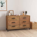 Grand buffet en bois de pin et metal