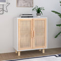 Buffet effet cannage gris clair 60 x 30 x 70 cm